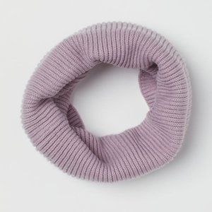 😃 H&M Soft Rib-Knit Tube Scarf Lavender Neck Warmer Free With Purchase